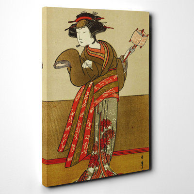 Katsukawa Shunso - Wrapped Canvas Painting
