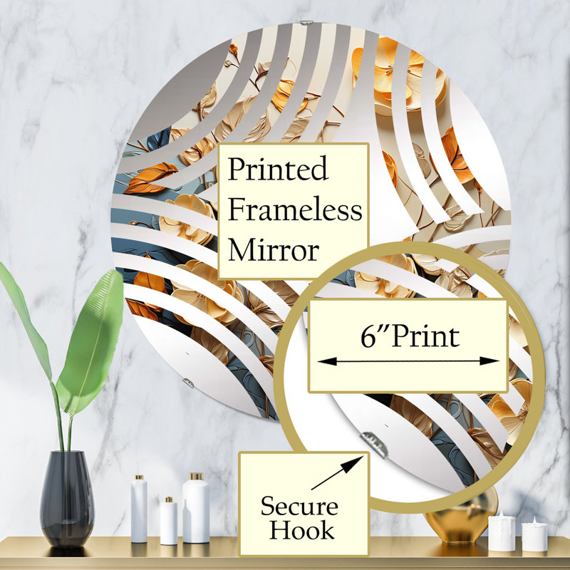 Curron Circle Mirror, 31.4" x 31.4"
