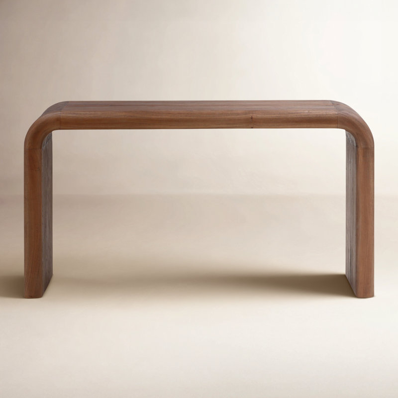 Wynne 55" Wide Writing Desk, Medium Brown, Brown