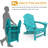 Foldable Outdoor Adirondack Chair With Ottoman-86713959