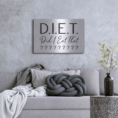 Trinx «Did I Eat That?» par Lettré et doublé, art mural en métal