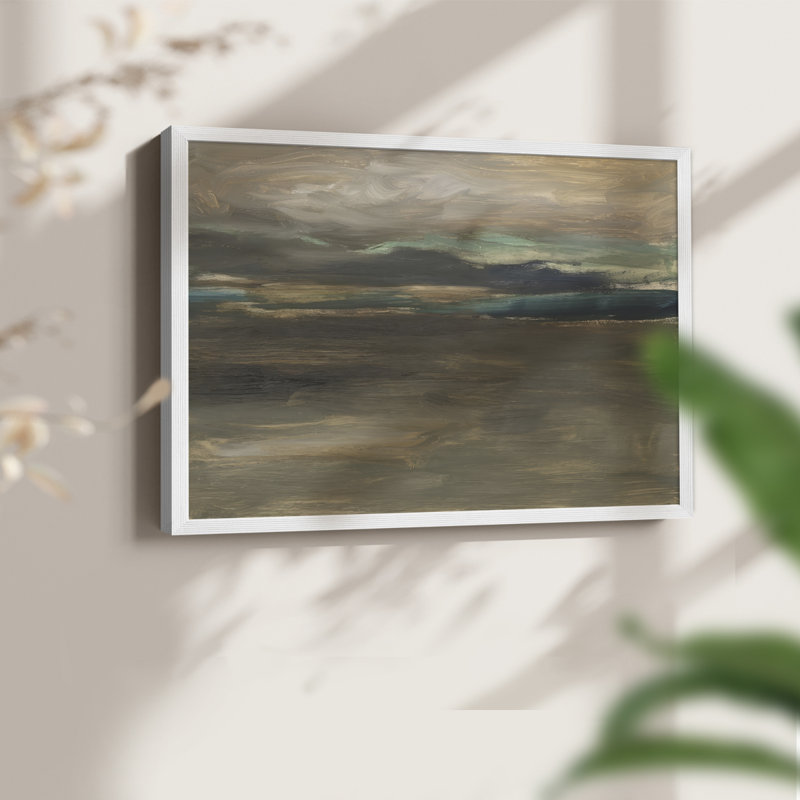 «Mute Lake View I», reproduction encadrée, H 11 po x l 14 po, Blanc