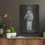 «Diving Armor Blueprint Chalkboard Vernis», art mural en métal-1568643786