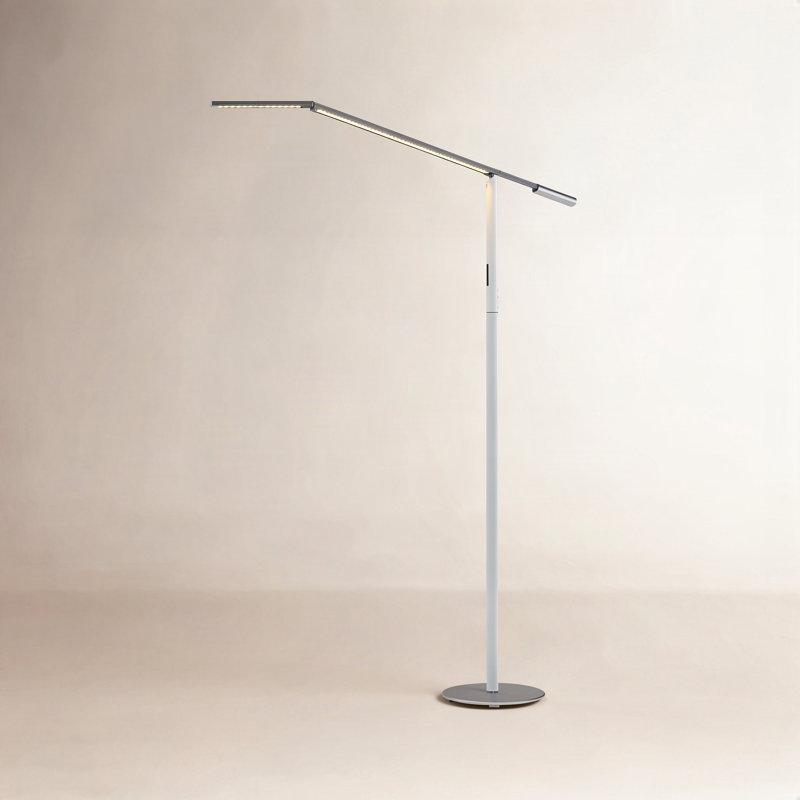 Equo Task Floor Lamp, Silver, Warm