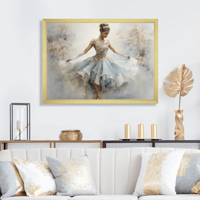 Blue Ballet Dance II, reproduction d'art sur toile