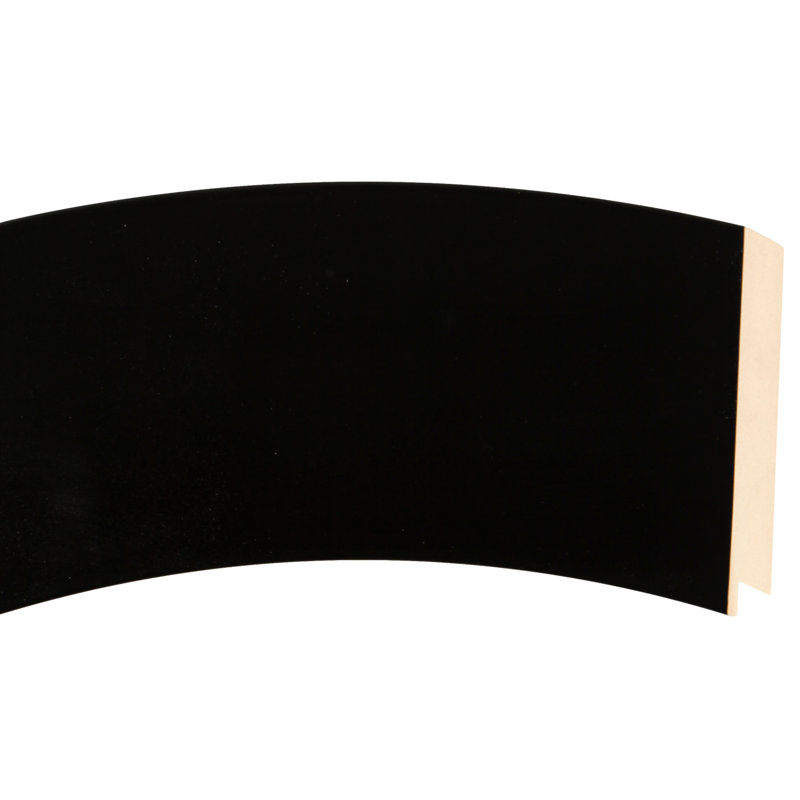 Rubinstein Oval Mirror, 23" H x 19" W, Matte Black