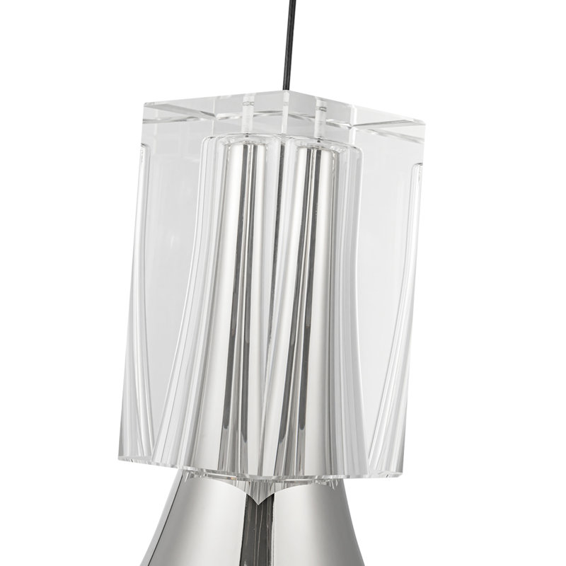 Floe 1 - Light LED Pendant, Polished Nickel, Silver
