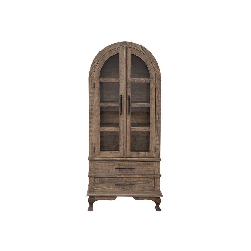 Arlette 2 Drawers 2 Doors, Cabinet, Zinc Gray