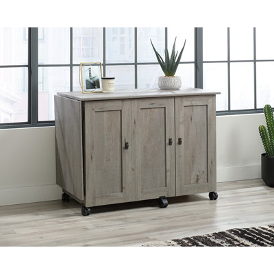 40.079'' x 19.449'' Sewing Table with Wheels