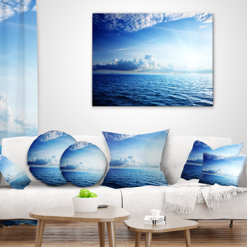 Coussin Seascape, 16 po x 1 po, Coussin décoratif