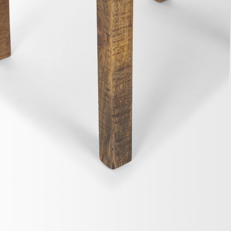 Table de bout en bois massif Bertolt, Brun, H 26 po x l 26 po x P 26 po