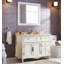 Meuble-lavabo en bois d'hévéa de style américain avec comptoir en marbre, convenant à une utilisation dans la salle de bain-129462338