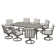 Whittlesey Rectangular Aluminum Dining Set with Cushions