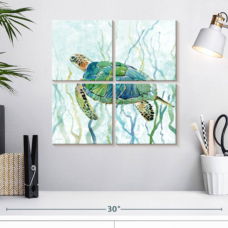 Tortue de mer Brampt Swim II, H 18 po x l 18 po