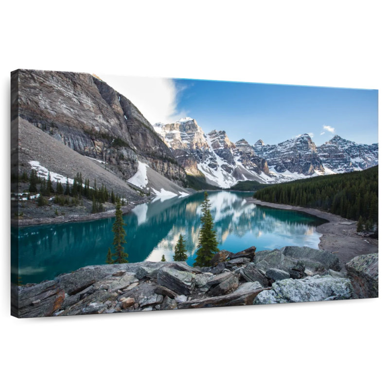 Lac Moraine bleu Alvord Glacial, H 26 po x l 39 po