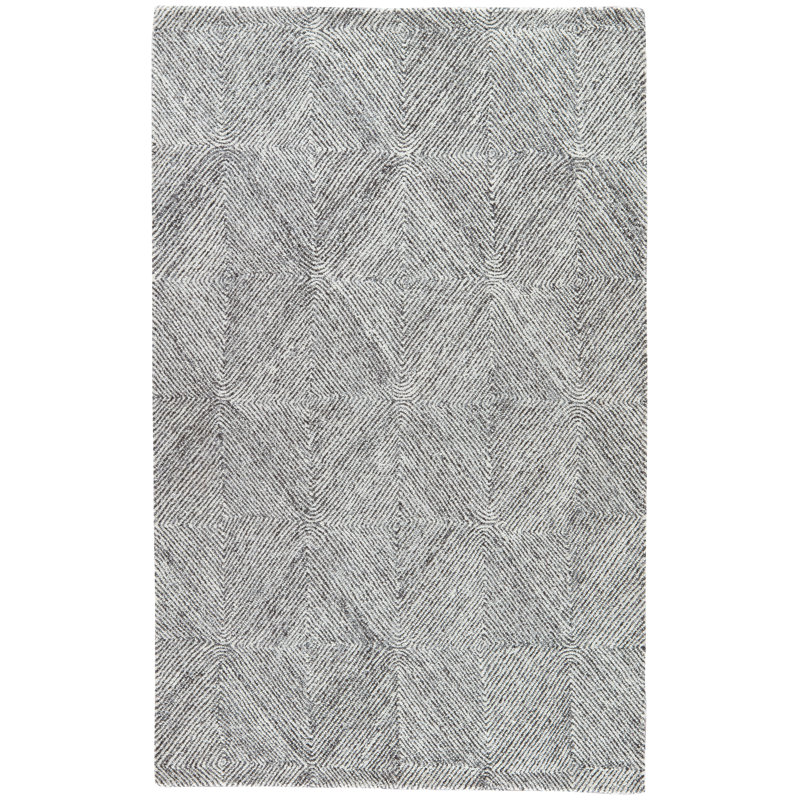 Thurston Geometric Area Rug in Gray, Rectangle 8' x 11'