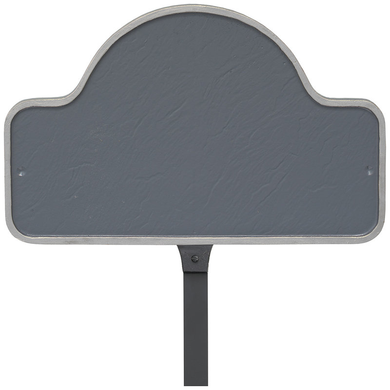 Plaque d'adresse avec arche Petite Lexington, Gris / Argent
