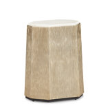 Marble Top Block End Table