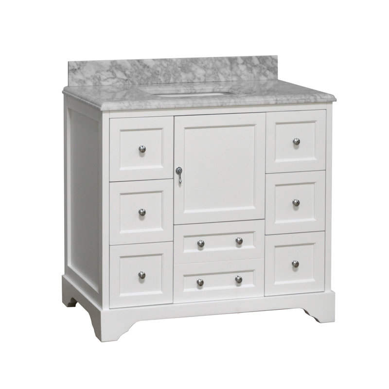 Ensemble de meuble-lavabo simple 42 po Tilford, Blanc