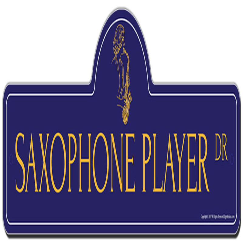 Décoration d’intérieur drôle de saxophoniste