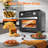 Compact Air Fryer Toaster Oven 11QT, Multi-Function, Oil-Free Cooking, 60-Minute Timer, Perfect For Small Kitchens And Healthy Meals