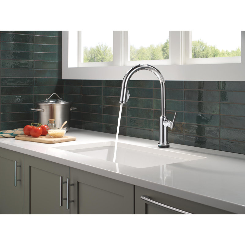 Touch2O Technology Kitchen Faucet with Touchless Technology, Lumicoat Chrome