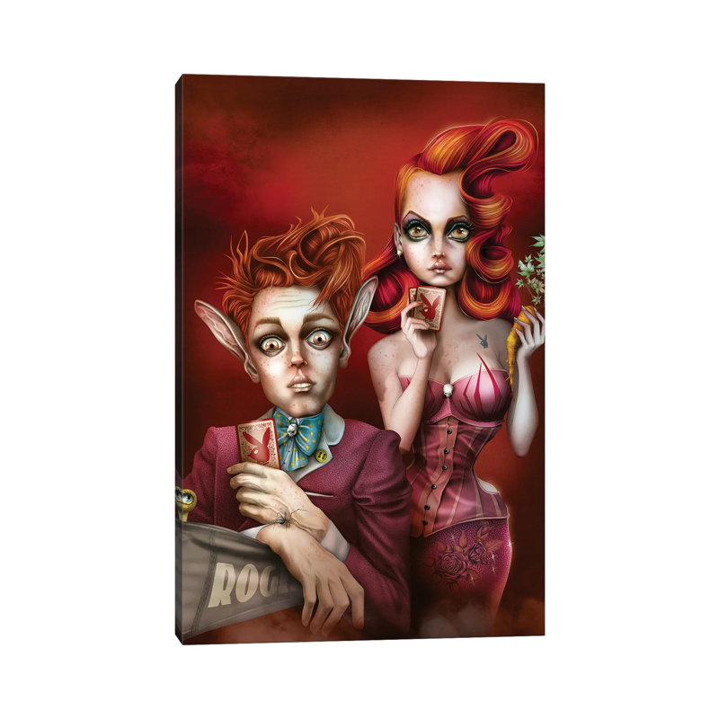 «Strip Poker» par Antenor Von khan - impression sur toile tendue, H 12 po x l 8 po x P 0,75 po
