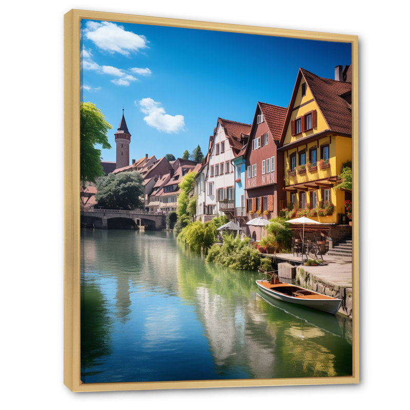 Kolee, rivière Wanderlust, Allemagne, H 40 po x l 30 po x P 1,5 po, Cadre naturel flottant