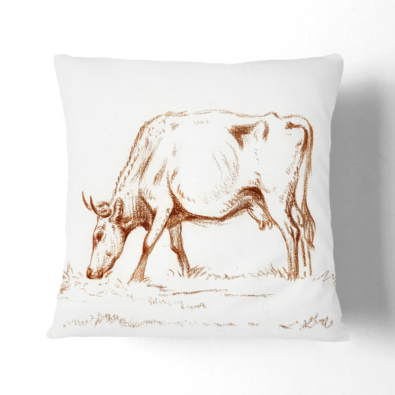 Square Throw Cushion, White, 55cm H x 55cm W x 20cm D