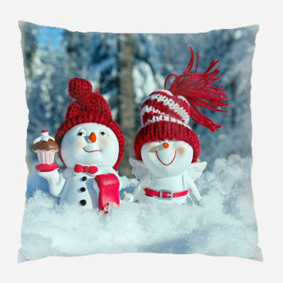 Canvas Outdoor Reversible Throw Pillow