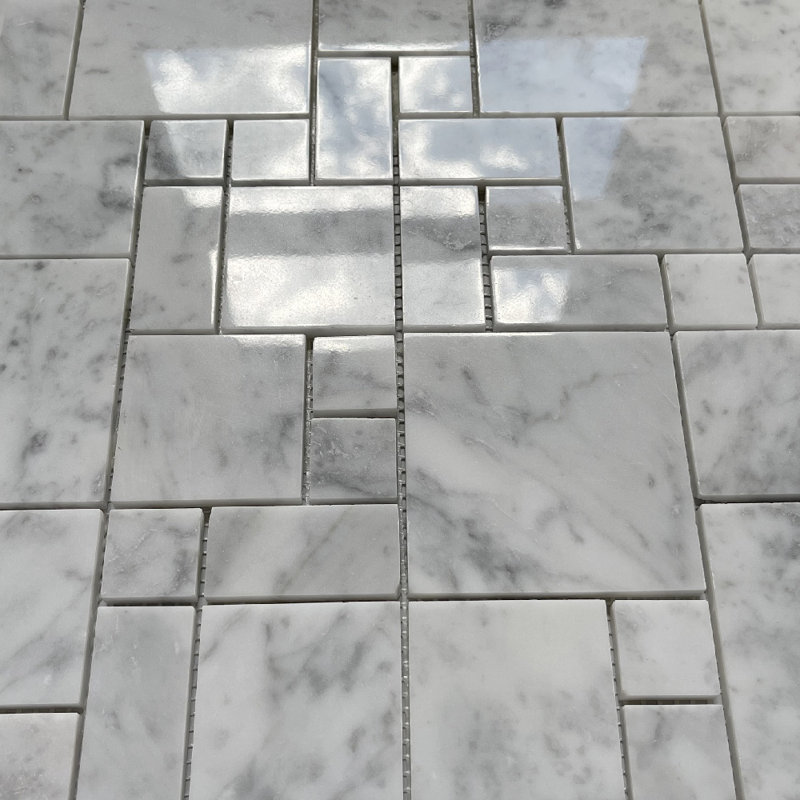 12" x 12" Marble Versailles Marble Mosaic Wall & Floor Tile