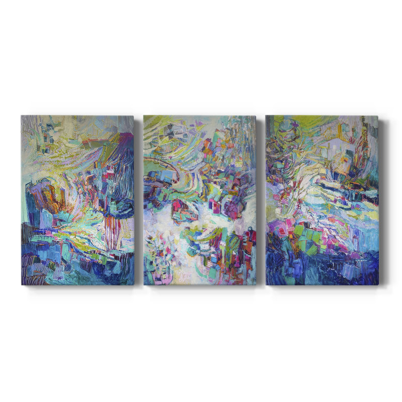 «Gathering up the Goddess I», toile tendue sur mesure - 3 pièces