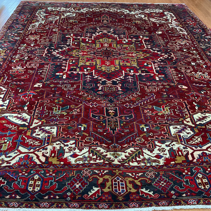 HERAT ORIENTAL Handmade Heriz Wool Rug