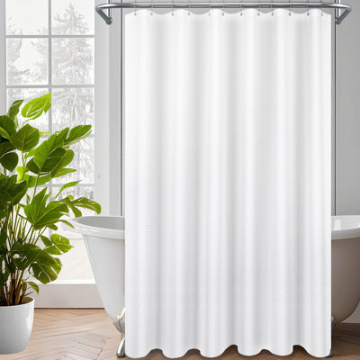 Rideau de douche à tissage gaufré