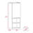 2-Shelf Bathroom Cabinet