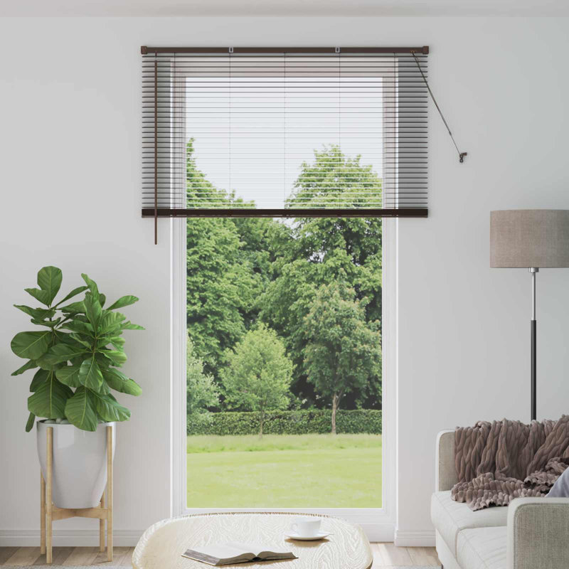 Venetian Blind, Dark Brown, 130cm W x 213cm L