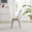 Chaise d'appoint empilable en métal Honora-1770996741