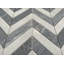 Carreau de mosaïque en marbre à chevrons 12 po x 12 po
