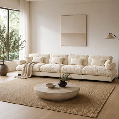 Canapé modulaire en velours surdimensionné Comfort
