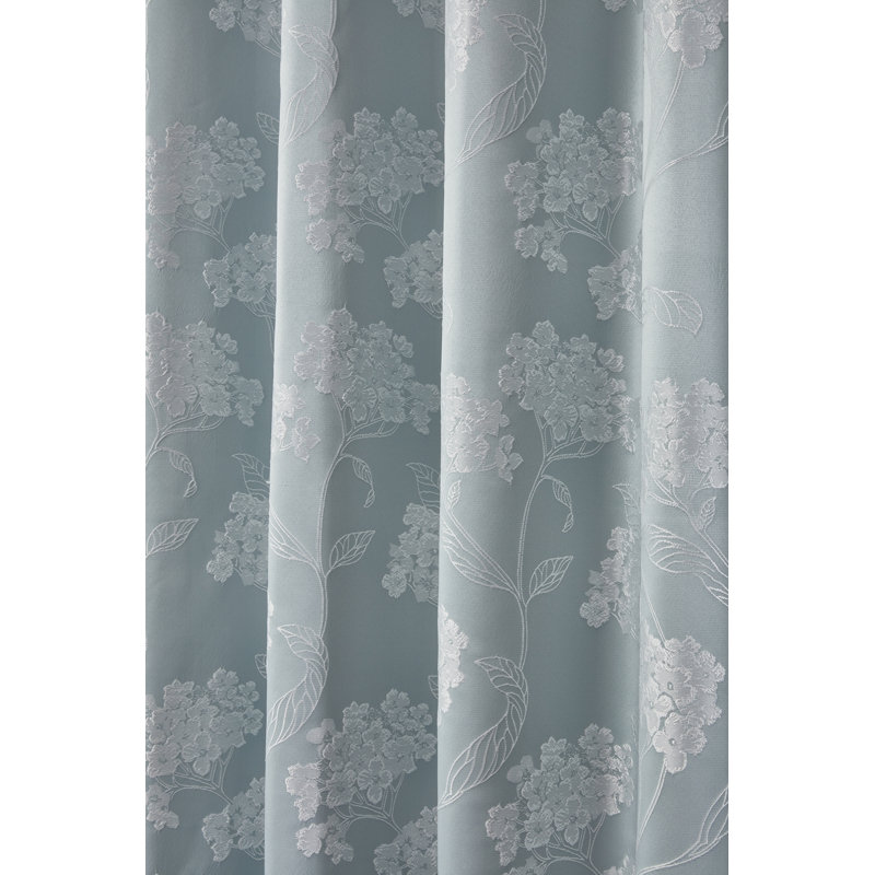 Blossom Eyelet Room Darkening Curtains, Duck Egg, 168 W x 183 D cm