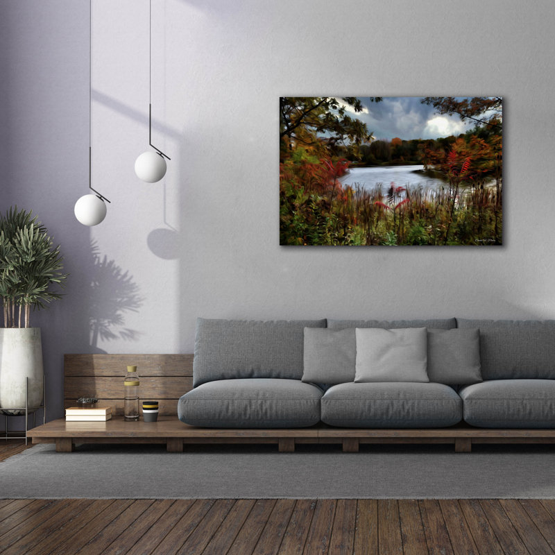 «Going Fishing» par Dante Plata, art mural sur toile, 60 po x 40 po, H 40 po x l 60 po