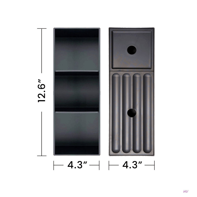 Meuble-lavabo rayé 24 po avec lavabo en céramique, meuble-lavabo mural flottant pour salle de bain moderne, pré-assemblé, 24"