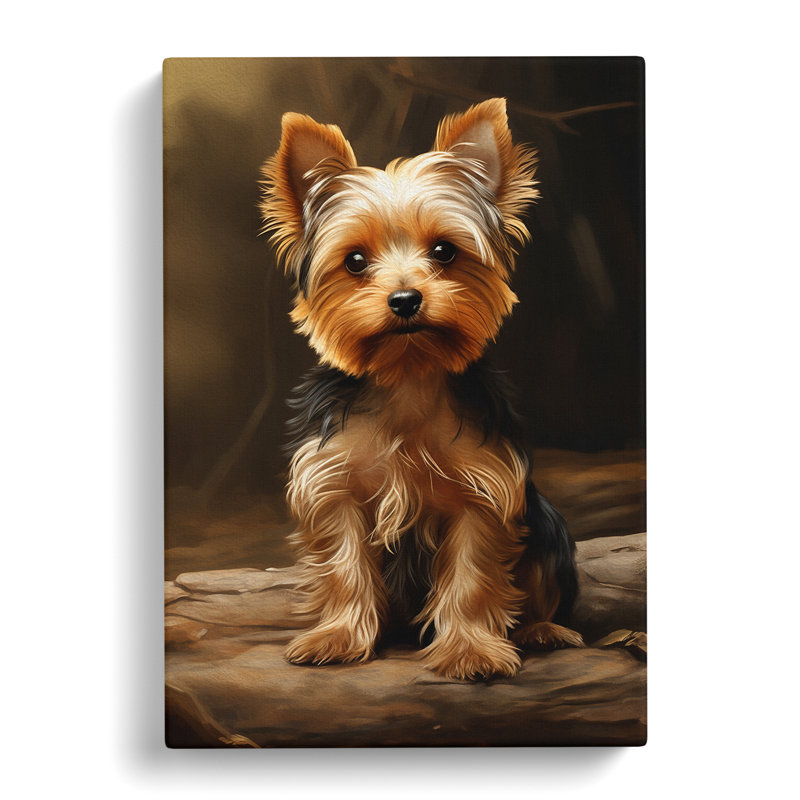 Yorkshire Terrier Realism - Print, 50cm H x 35cm W x 3cm D