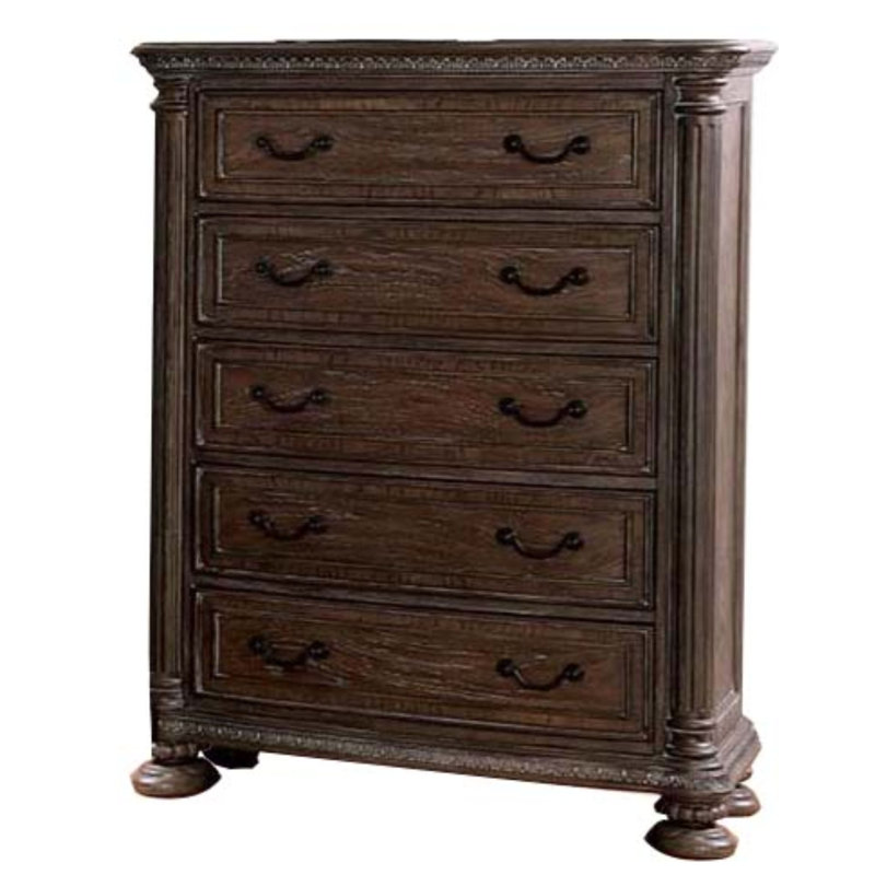 Commode standard 5 tiroirs en bois Ardingly