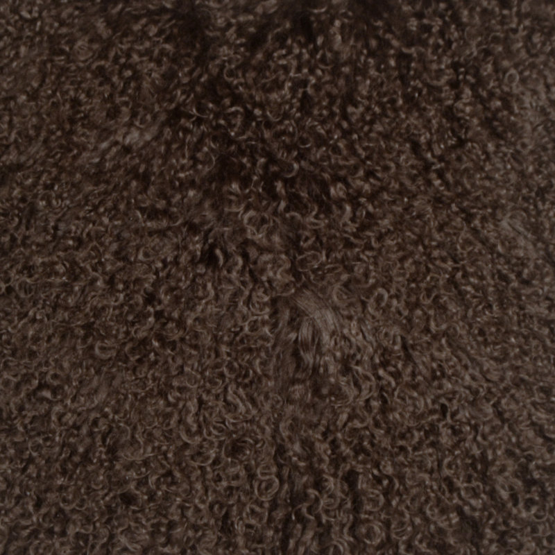 Wool Reversible Throw Pillow, Brown, Down Insert