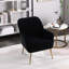 Fauteuil de bureau en velours avec pieds dorés, processus d'installation facile-120913068