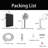 13''High Pressure 5 Spray Rainfall Showerhead, 10 Spray Handheld,71'' Hose & Holder-124554975