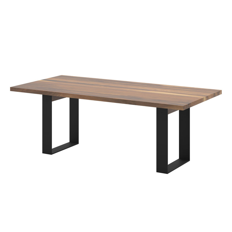 Table de salle à manger en noyer, L 40 po x L 72 po