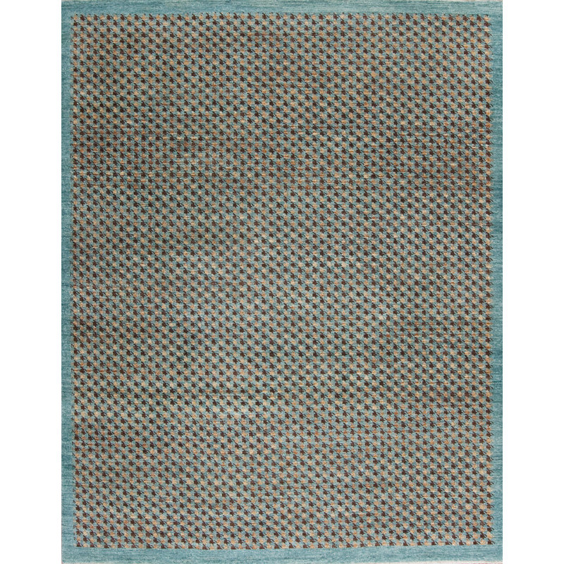Textures Hand Knotted Wool Area Rug, Rectangle 8' x 10'
