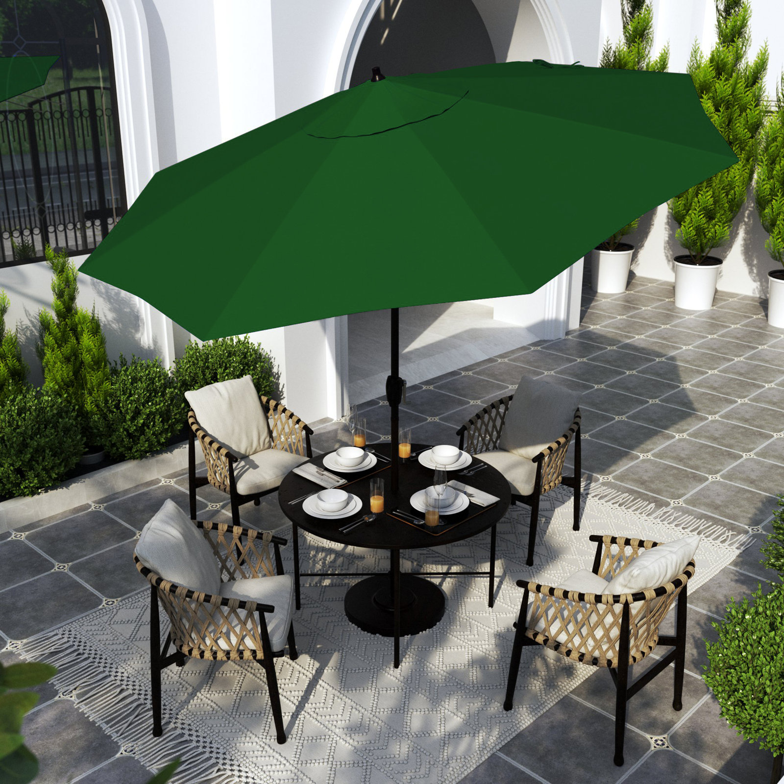 Astraea 9' Umbrella, Palm Hunter - Pacifica Premium